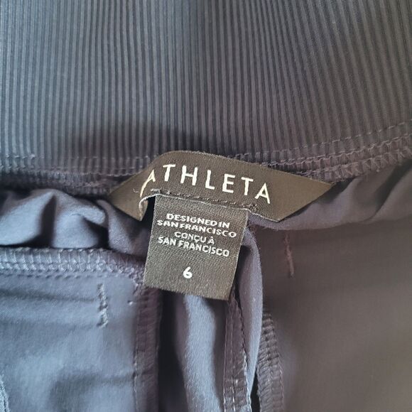 Athleta Womens Brooklyn Ankle Navy Blue Pants Womens Sz 6 Travel Hiking Athletic - Picture 3 of 8